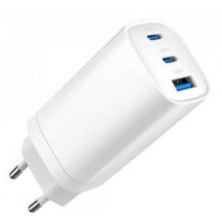 Gembird 3-port 65W GaN USB PD fast Charger