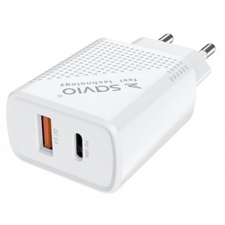 Savio LA-04 Wall USB charger Quick Charge PD 3.0 Charger 18W