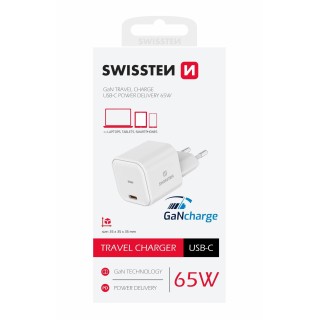 Swissten GaN Travel Charger USB-C 65W