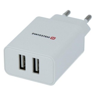 Swissten Smart IC Tīkla Lādētājs 2x USB 2.1A ar Micro USB vadu 1.2m