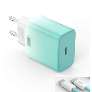 XO CE18 PD Wall Charger 30W + USB-C - USB-C Cable 1m