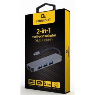 Gembird USB Type-C 2in1 Multi-port Adapter (Hub + HDMI) Hub