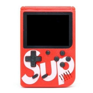 RoGer Retro mini Game console with 400 games, 3 inch color screen, TV output Red