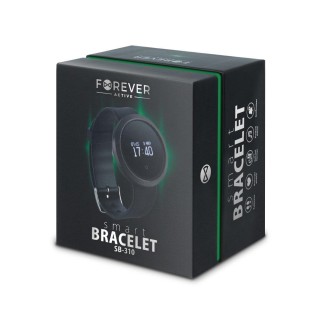 Forever Smart Bracelet SB-310 Bluetooth Gudrā Aproce Aktivitātem Melna