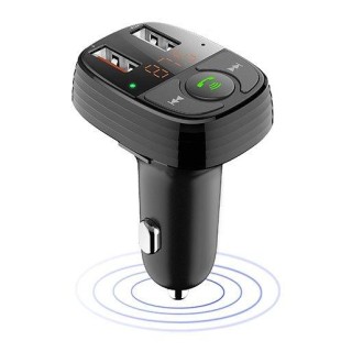 Devia Smart FM Transmiter Bluetooth / MP3 / MicroSD / 2x USB QC 3.0 + 1,5A / LED / Auto Ladētājs