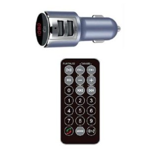 Forever TR-340 Bluetooth FM Трансмиттер для Авто радио / Дистанционное управление / MIC / + Зарядка 2xUSB 2.1А