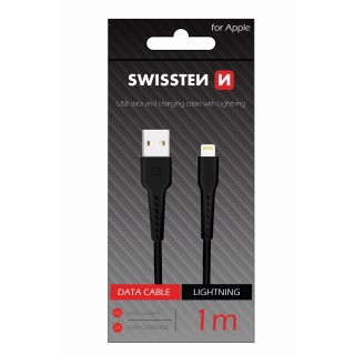 Swissten Basic Fast Charge 3A Lightning Data and Charging Cable 1m