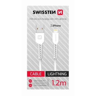 Swissten Data Kabelis USB / Lightning 1.2m