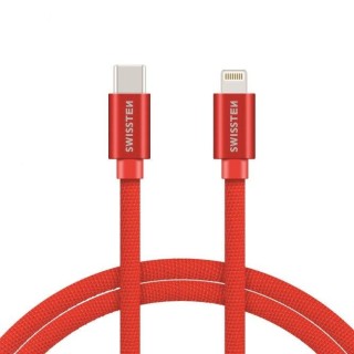 Swissten Textile USB-C To Lightning Кабель Для Зарядки и Переноса Данных Fast Charge / 3A / 1.2m