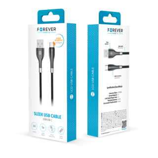 Forever Sleek Cable  USB / USB-C 1.0 m / 3A
