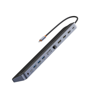 Baseus EliteJoy Gen2 Hubs 12in1 USB-C / 2xHDMI / 3xUSB 3.0 / PD / DP / SD/ TF / RJ45 / 3.5mm