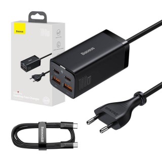 Baseus GaN3 Зарядное Устройство 2x USB-C / 2x USB / 100W
