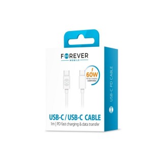 Forever USB-C - USB-C 60W Cable 1m