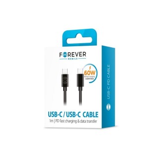 Forever USB-C - USB-C 60W Кабель 1m