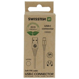 Swissten Eco Friendly Universal Quick Charge USB-C Data and Charging Cable 1.2m
