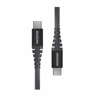 Swissten Kevlar 60W Data Cable USB-C - USB-C 1.5m