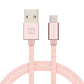 Swissten Textile Universal Quick Charge 3.1 USB-C Data and Charging Cable 1.2m