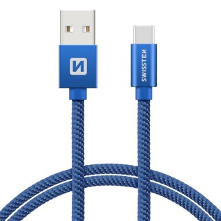 Swissten Textile Universāls Quick Charge 3.1 USB-C Datu un Uzlādes Kabelis 20 cm