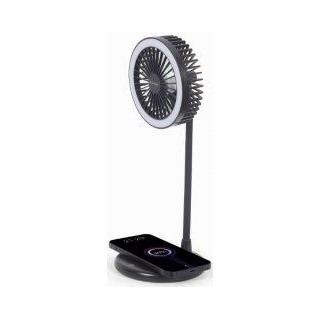 Gembird Desktop Wireless Charger with Fan with Lamp