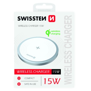 Swissten 15W Wireless charger with USB-C 1.5m cable