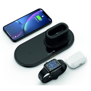 Swissten 3in1 15W Bezvadu Lādētājs iPhone / Apple Watch / Airpods Pro