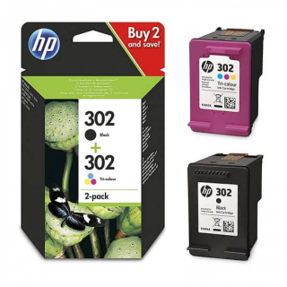 HP 302 Combo Inkjet cartridges Black / Colour