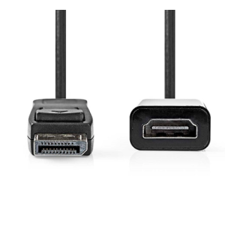 NEDIS CCGP37150BK02 Cable DisplayPort Male | HDMI™ | 1080p | 0,20 m