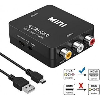 RoGer Adapter to Transfer RCA to HDMI Signal (+Audio)