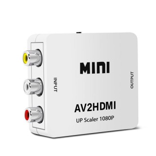 RoGer Адаптер для Преобразования сигнала RCA  на HDMI (+ Аудио) белый