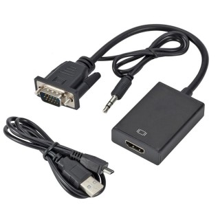RoGer Adapter to Transfer VGA to HDMI (+Audio)