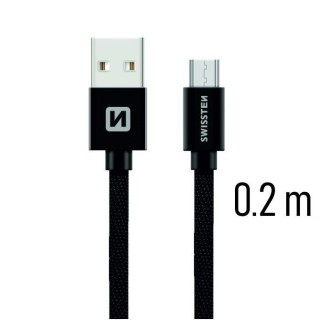 Swissten Textile Quick Charge Универсальный Micro USB Кабель данных 0.2m