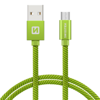 Swissten Textile Universal Micro USB Data and Charging Cable 1.2m