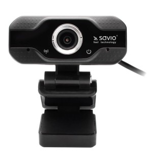 Savio CAK-01 Web Kamera Full HD 1080P ar Mikrofonu Melna