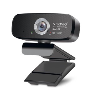 Savio CAK-02 Webcam Full HD 1080P with Microphone Black