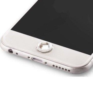 Mocco Universal Home Button Sticker Decoration Apple iPhone / iPad Silver