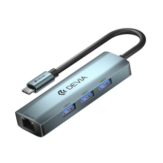 Devia HUB USB-C 3.1 to 4x USB 3.0 Adapter