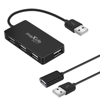 Maxlife Home Office USB 2.0  USB - 4x USB 0,15 m  + cable 1,5 m Hub