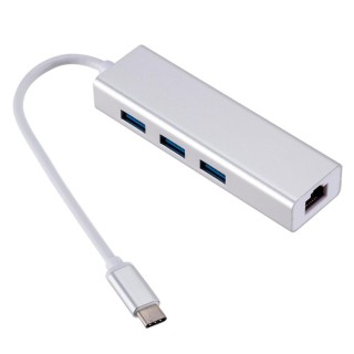 RoGerAD15642 USB-C Hub - Splitter 3 x USB 3.0 / RJ45