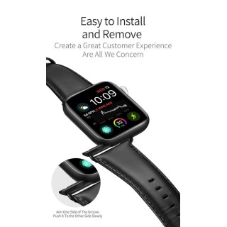 Dux Ducis Leather Band For Apple Watch 38 / 40 mm Black