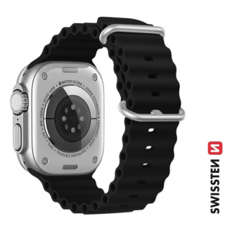 Swissten Marine Силиконовый Pемешок для Apple Watch 42 / 44 / 45 / 49 mm