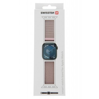 Swissten Нейлоновый Pемешок для Apple Watch 42 / 44 / 45 / 49 mm