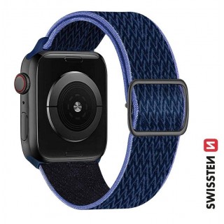Swissten Нейлоновый Pемешок с пряжкой для Apple Watch 42 / 44 / 45 / 49 mm