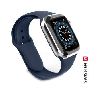 Swissten Cиликоновый Pемешок для Apple Watch 1/2/3/4/5/6 / SE / 38 мм / 40 мм
