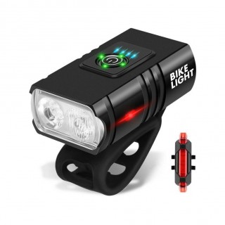 RoGer RBLX2 Bicycle light set 1600lm / microUSB / 2500mAh