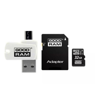 Goodram MicroSD class 10 UHS I 32GB Memory card + Card reader