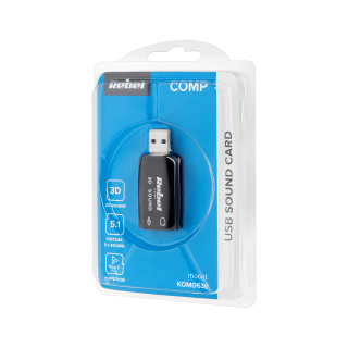Rebel Sound Card USB / 3D Sound and Virtual 5.1 Sound