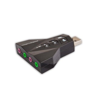 Savio AK-08 Sound Card USB / 7.1 / Adjustable Volume / Microphone