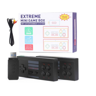 RoGer X-09-LD Retro Mini GameBox Spēļu Konsole 848 Spēlēs / 2x Bezvadu Kontrolieri / HD / USB