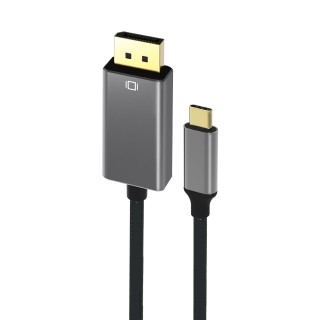 RoGer Kabelis USB-C uz DisplayPort 4K@60Hz / 1.8m / Peleks
