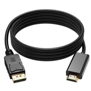 RoGer Кабель DisplayPort - HDMI / 4K x 2K / 1.8M / Черный